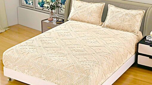 Husa Cocolino Premium cu Elastic, Set 3 Piese cu 2 Fete de Perna