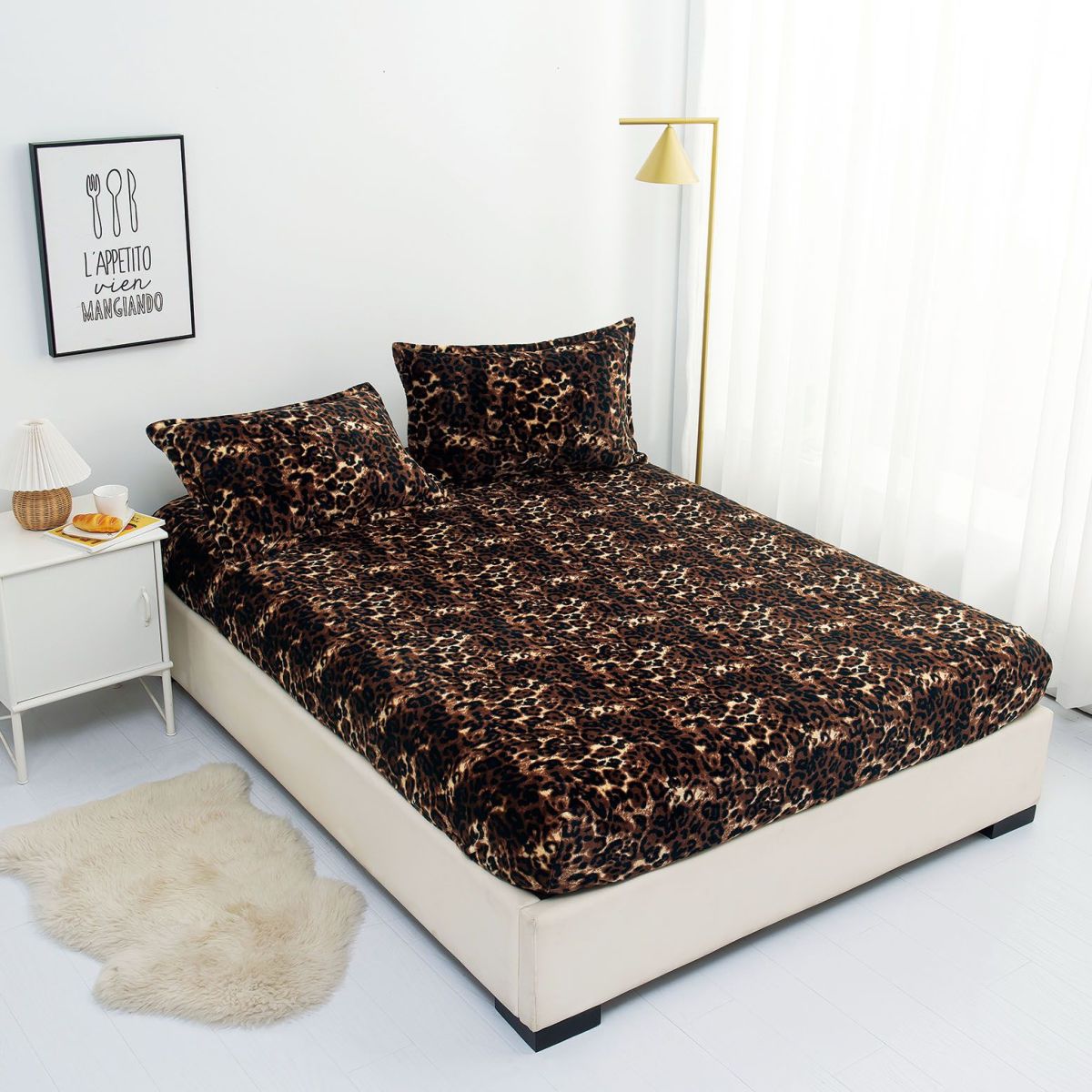 Husa Cocolino Premium cu Elastic, Set 3 Piese cu 2 Fete de Perna