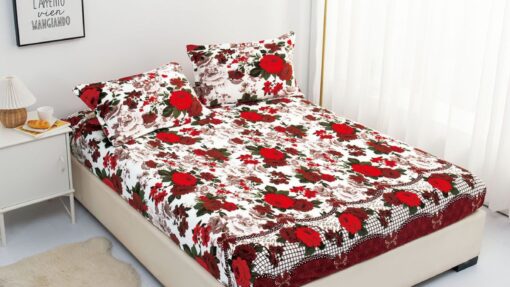 Husa Cocolino Premium cu Elastic, Set 3 Piese cu 2 Fete de Perna