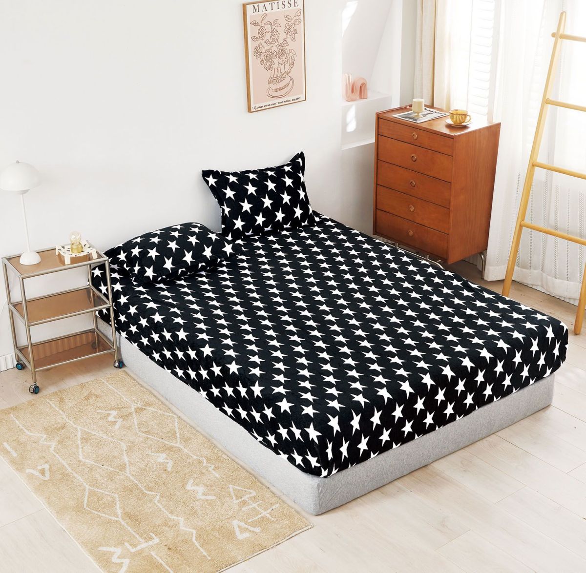 Husa Cocolino Premium cu Elastic, Set 3 Piese cu 2 Fete de Perna