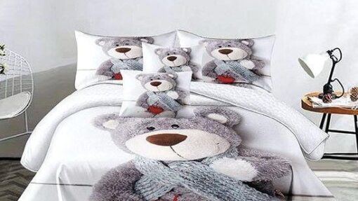 Lenjerie Premium din Bumbac Finet cu 6 Piese de cea mai buna calitate, pentru pat dublu